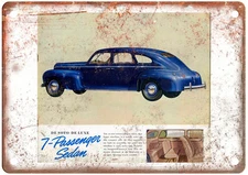 1940 Vintage DeSoto Auto Advertisement Retro Look Reproduction Metal Sign A14043