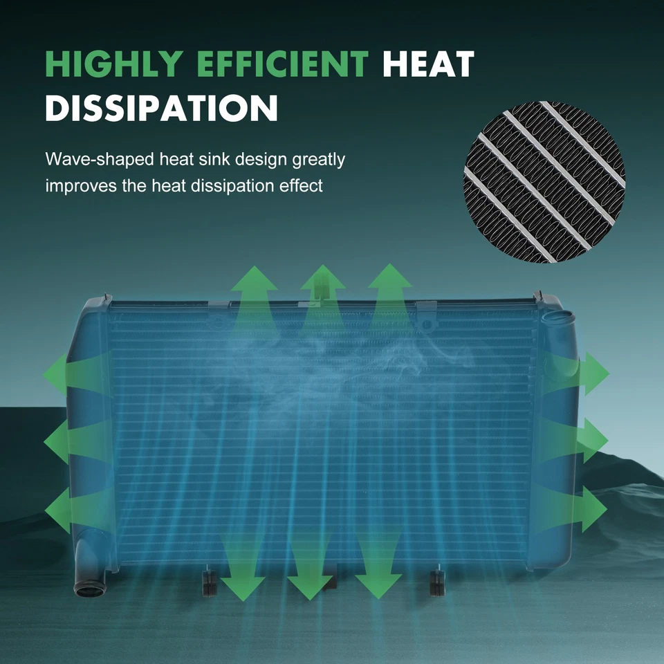 Radiador de motocicleta para Kawasaki Ninja 1000 2011-2019 2015-2018 Versys 1000 Foto 4 de 4