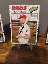 2026 Topps Heritage - T.J. Friedl #296 Deckle Edge SP Reds