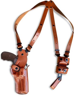 Shoulder Holster w/Speed Loader Pouch For S&W N-Frame 44 Model 29/629 4'' #1259#