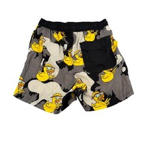 NEFF Boys Swim Trunks Size Large Cartoon Duck Camo Elastic Waist Pockets