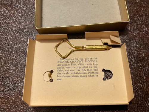 Vintage SWANK Men's Jewelry Tie Bar Slide ELEPHANT 1865995 - Picture 3 of 5