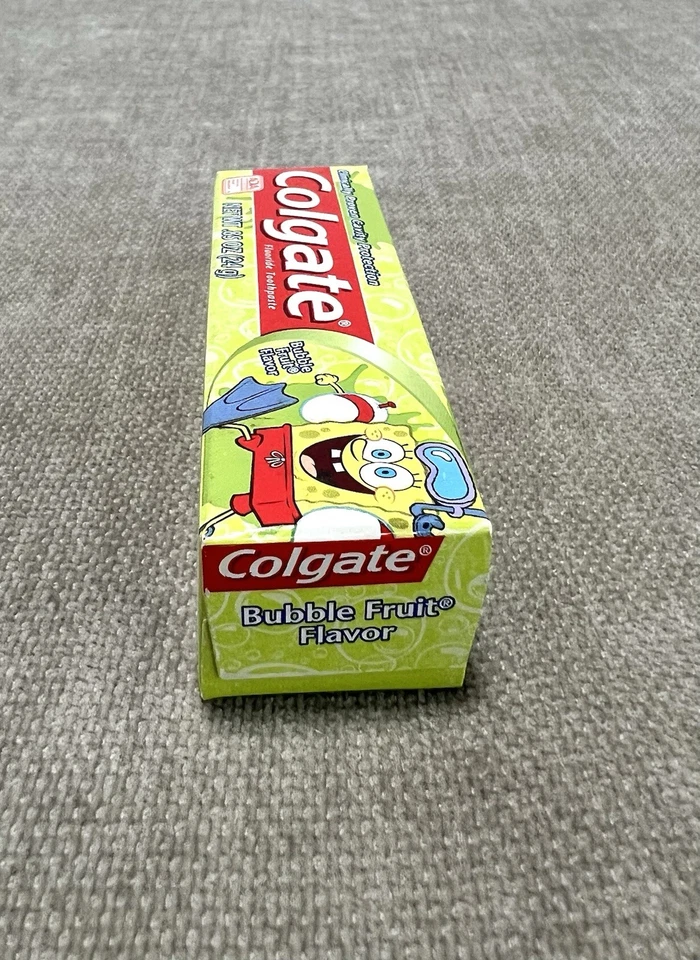Nickelodeon Spongebob 2007 Colgate Toothpaste Bubble Fruit Old Stock .85 Oz NIP Foto 4 de 4