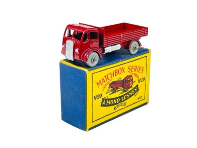 Matchbox Moko Lesney No. 20A GMW Maroon ERF Heavy Lorry Truck w/B1 Style Box