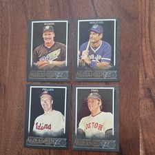 topps - boggs devil rays, molitor blue jays, feller indians, fisk MLB Lot (4)