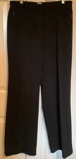 Chicos Ladies Black Dress Pants, Straight Leg Size 1 Regular  