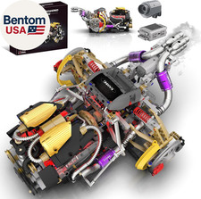 V8 Engine Model Kit That Runs - Build Your Own Engine Building Block Set with Sp