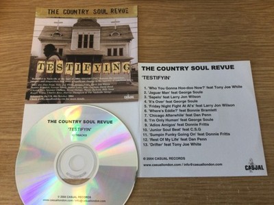 Promo cd album - The Country Soul Revue   Testifying ( with press release)