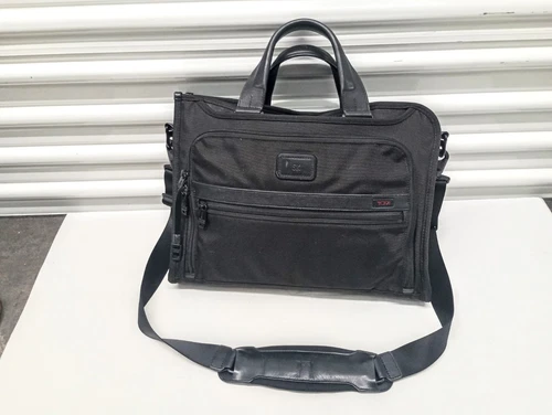 TUMI Alpha 2 Slim Deluxe Portfolio Bag 26110D2 Ballistic Nylon. Excellent Condit