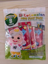 COCOMELON MINI COLORING PLAY PACKS 8 PACK NEW SEALED BIRTHDAY PARTY