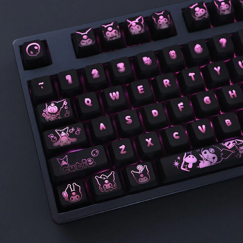 104keys Kuromi PBT Mechanical keyboard keycaps For Cherry MX High Keycaps Boxed - Image 3 of 4