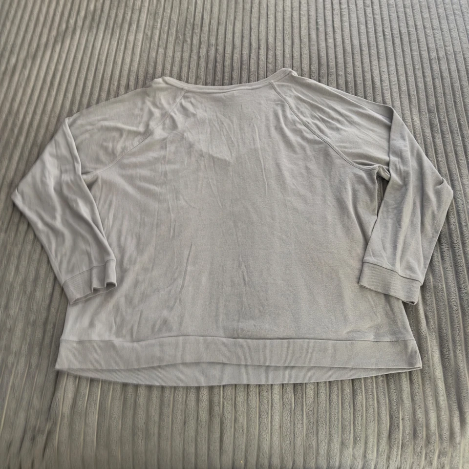 Suéter Y2K Bongo Feminino 2X Plus Cinza Geométrico Manga Longa Peso Leve - Imagem 2 de 4