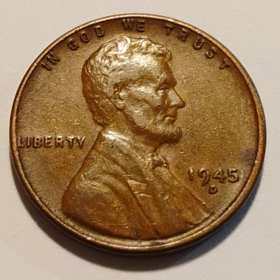 1945 D - BN - COPPER - 1 - 3.12 GRAMS