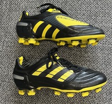 Adidas Predator X World Cup Boots Black And Sun Yellow Uk Size 7 New Without Box