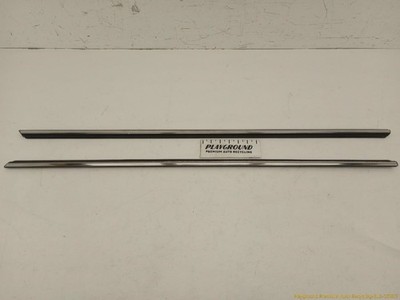Mini Cooper S R50 R53 Pair Of Front Door Exterior Window Sweep Trim Fit 02-06 02