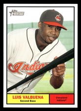 2010 Topps Heritage #155 Luis Valbuena Card Cleveland Indians
