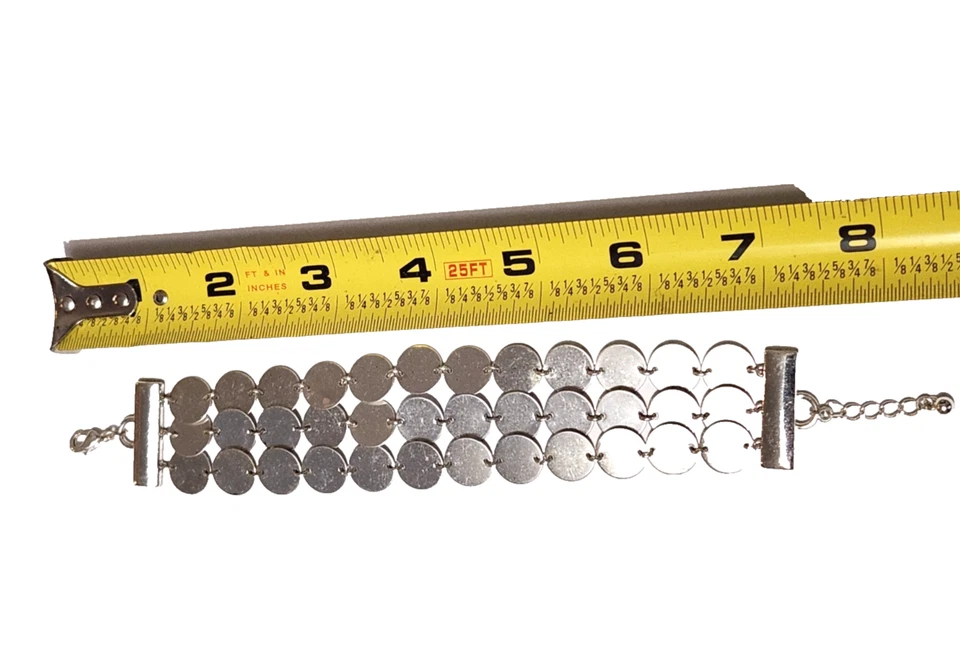 Brazalete colgante AVON NR plata brillante declaración firmada joyería de moda Foto 2 de 3