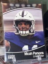 2021 SAGE PREMIER DRAFT MICAH PARSONS BLACK PARALLEL RC #10 PSU NITTANY LIONS