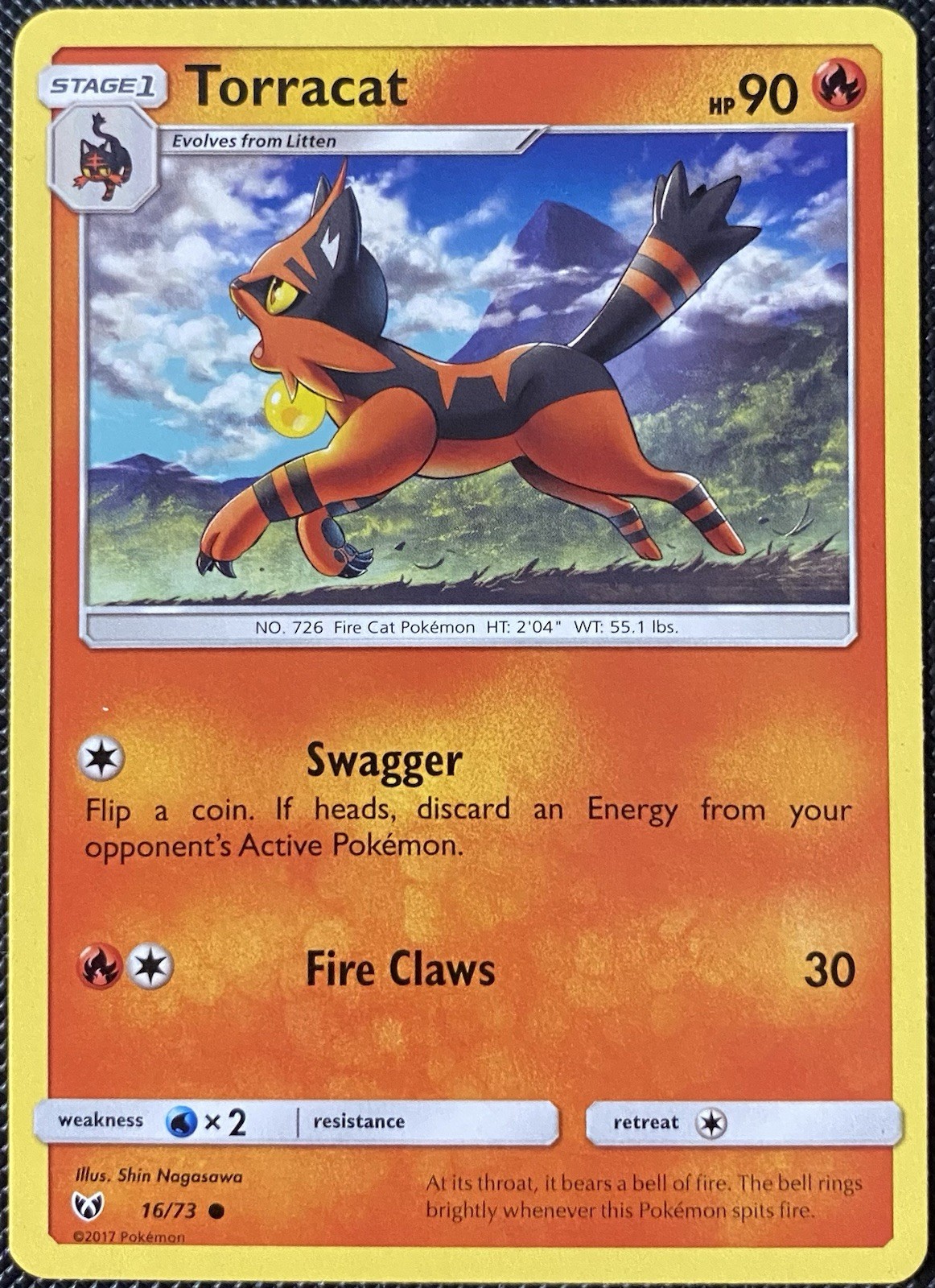 Torracat 16/73 Shining Legends Regular - Pokémon Card