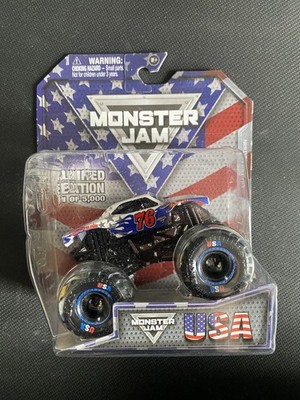 2023 Spin Master Monster Jam Limited Edition Independence Day USA Truck New 1:64