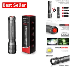 Super Bright S3000 LED Flashlight: 3 Modes, 50,000 Hour Runtime, Waterproof