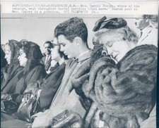 1962 Mrs Dennis Chavez Widow Senator Burial Services Funeral People Son Photo