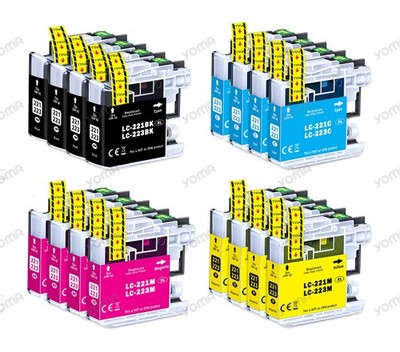 4er XL Patronen kompatibel für Brother LC-223 MFC-J4420DW MFC-J480DW MFCJ5320DW