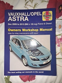 Vauxhall Opel ASTRA Dec 2009 2013 Haynes car workshop manual pristine