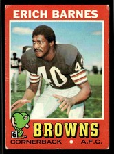1971 Topps Erich Barnes #168 - Cleveland Browns
