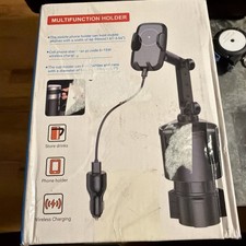 Cup Holder Phone Mount for Car,Upgraded 2 in 1 Car Cup Phone Holder Expander