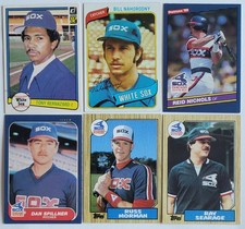 6 Card Lot- 1980's Chicago White Sox ⚾️ (See Photos & Description For Card Info)
