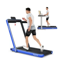 Goplus 2 in 1 Folding Treadmill with Dual Display, 2.25HP Superfit ... Fast Ship