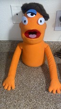 The Muppets Whatnot Workshop Orange Puppet FAO Schwarz Disney 2012 Geoffrey