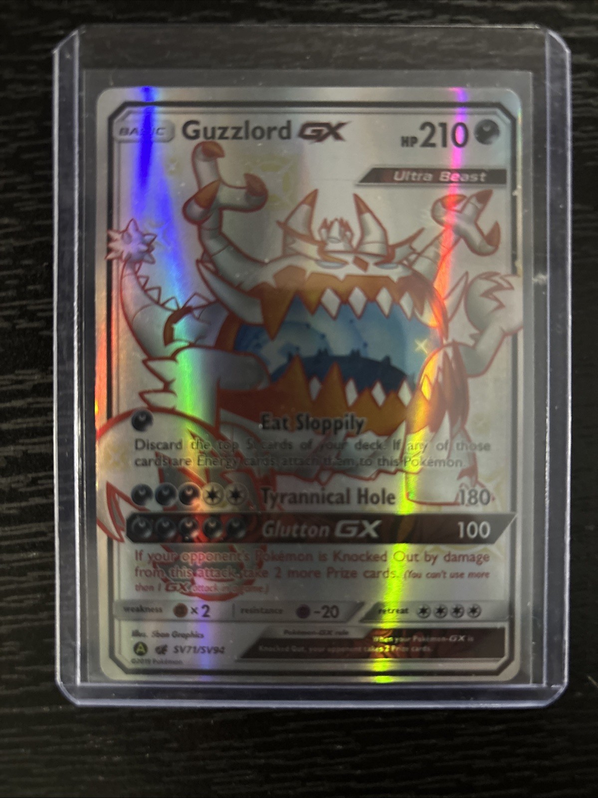Guzzlord GX SV71/SV94 Hidden Fates: Shiny Vault Holo
