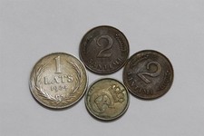 ?? ???? LATVIA WITH SILVER + DENMARK OLD COINS B71 #86 WF24