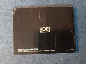 Nobunaga's Ambition (Koei, 1989) NES Game w/ Box, Manual, Map ~ Tested & Working