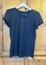 Smartwool Merino Wool Black Short Sleeve T-Shirt Women’s XL Outdoor Base Layer