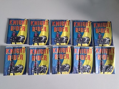 Monty Gum Knight Rider x 10 Sealed Gum Card Packs 1984 - Top Zustand!