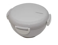Eco-Friendly Bento Bowl Lunch Box by Takenaka, Made in Japan, Gray Champignon
