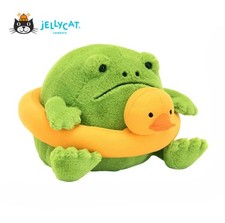 Adorable Jellycat Ricky Rain Frog on a Rubber Ring - Perfect for Birthday Gifts
