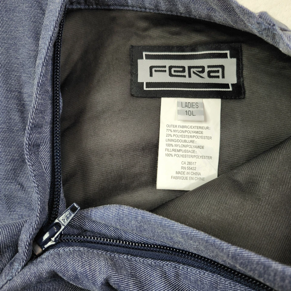 Fera Ski Schnee Hose blau Damengröße 10 L Snowboarden Winter Chambray gebraucht, in einwandfreiem Zustand  - Bild 3 von 4