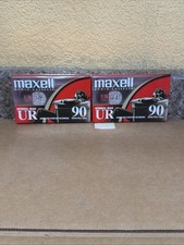 Lot of 2 Maxell UR 90 Minute Audio Cassette Tapes Normal Bias Sealed