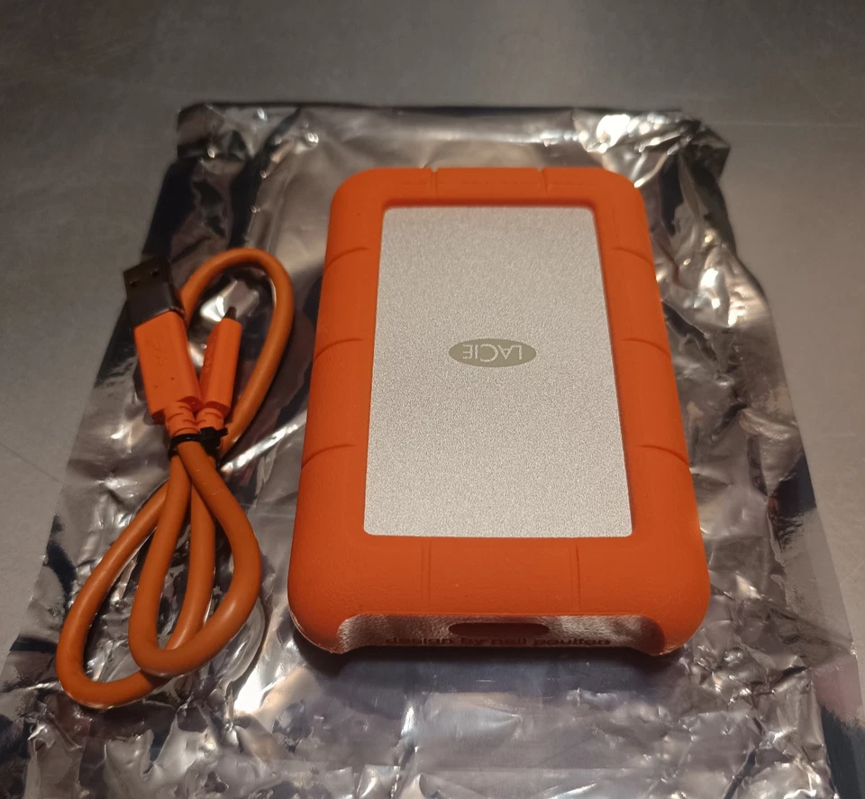 坚固 USB-C,4TB,便携式外置硬盘,跌落,冲击,灰尘,防雨... — 第 2/2 张图片