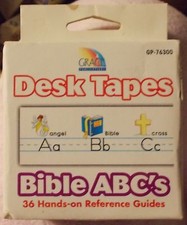 GRACE PUBLICATIONS BIBLE ABC'S DESK TAPES BOX OF 36 HANDS ON REFERENCE QUIDES