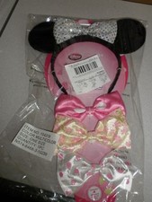 DISNEY Store Minnie Mouse Costume Headband Ears bows