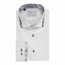 Spectre Chester New Men's Button Down Comfort Shirt - WHITE