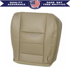 Driver Side Bottom Leather Seat Cover For 2003-2007 Ford F250 F350 Lariat Tan