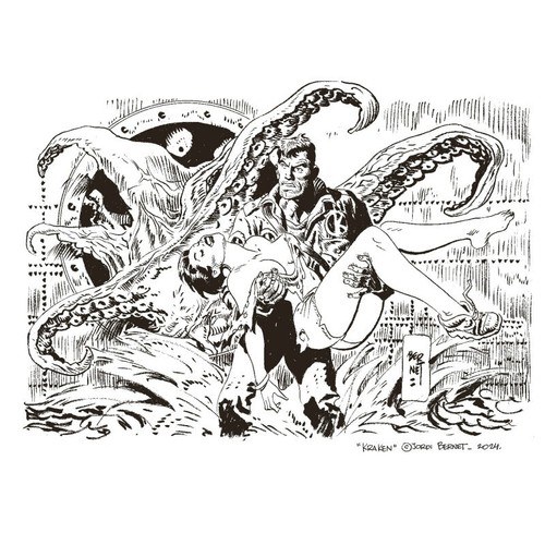 KRAKEN GESAMTAUSGABE HC VZA + signed Artprint JORDI BERNET Torpedo,Andrax,Sarvan - Picture 2 of 2