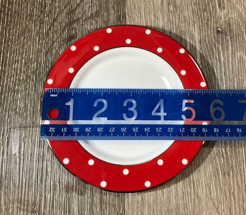 Lenox, Kate Spade, Larabee Road Red, Tidbit Plate (large dot)~new~ - Picture 3 of 4