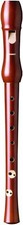 Hohner 9550 2 Piece C Key Wooden Soprano Recorder - Dark Pearwood